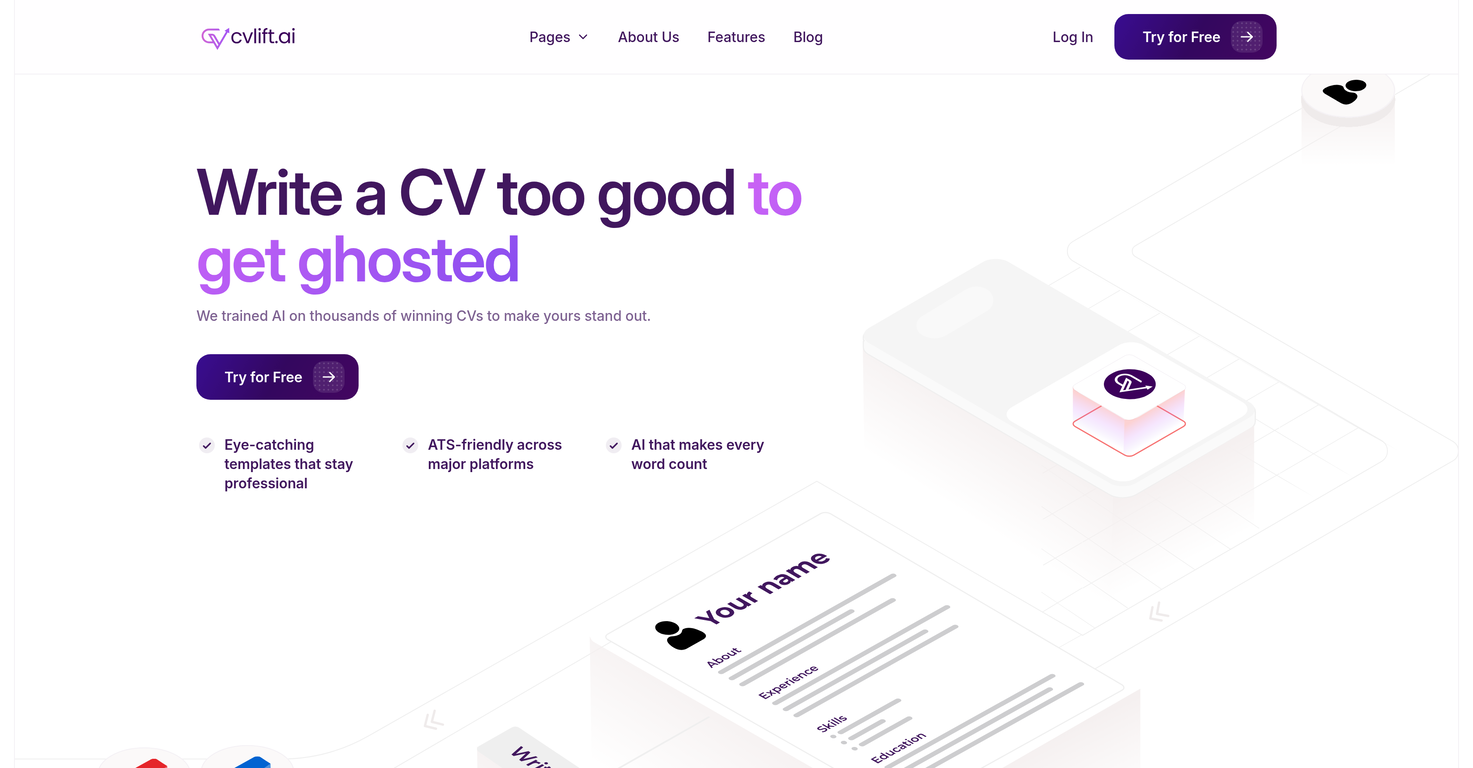 cvlift.ai website