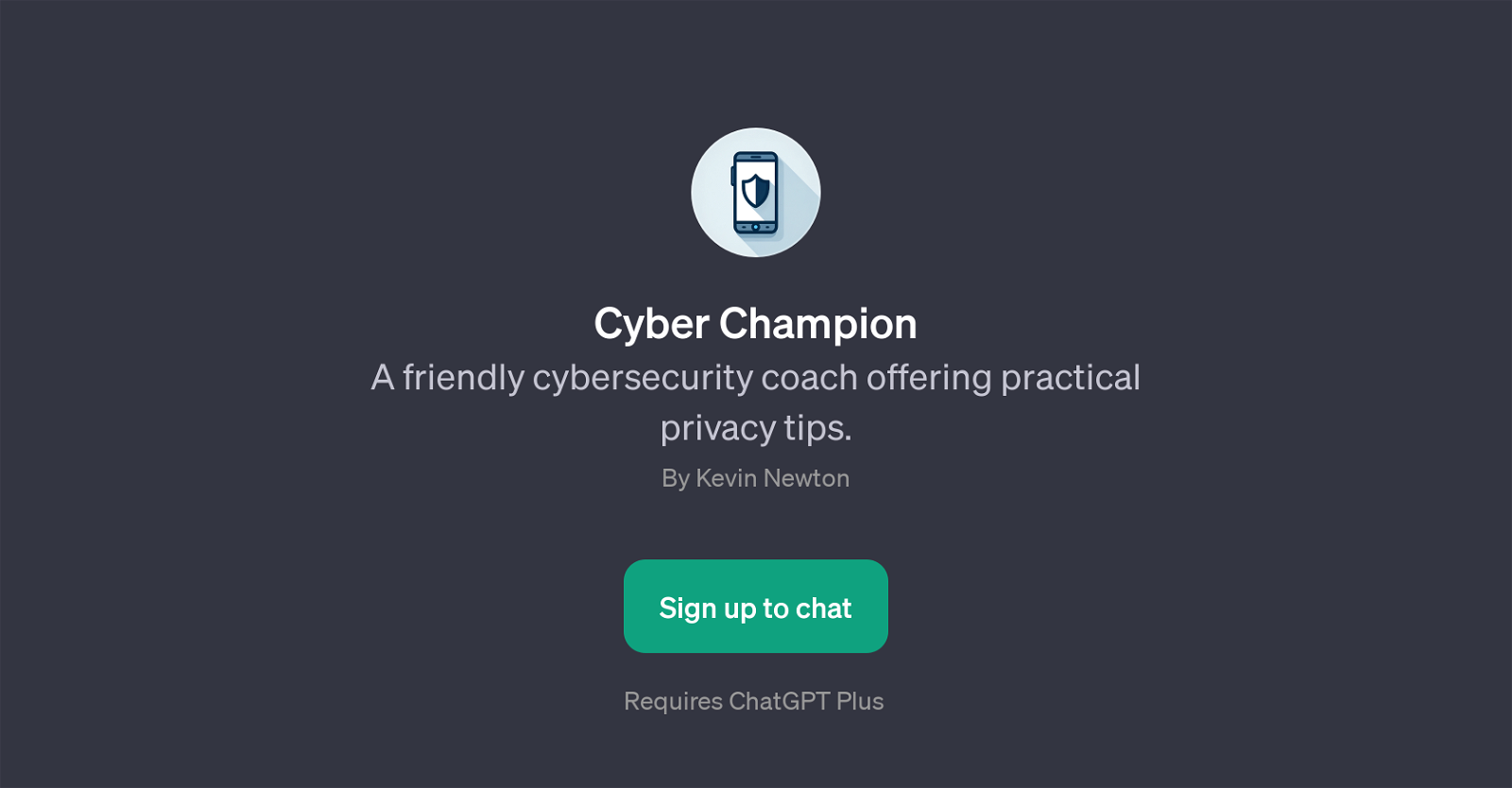 Cyber Champion website