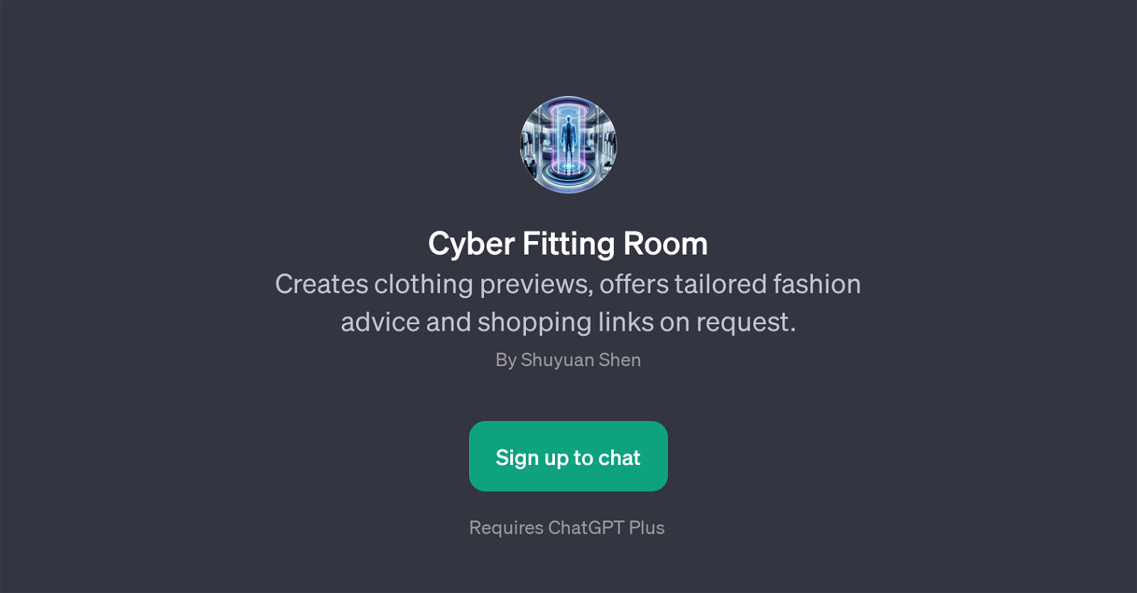 Cyber Fitting Room website
