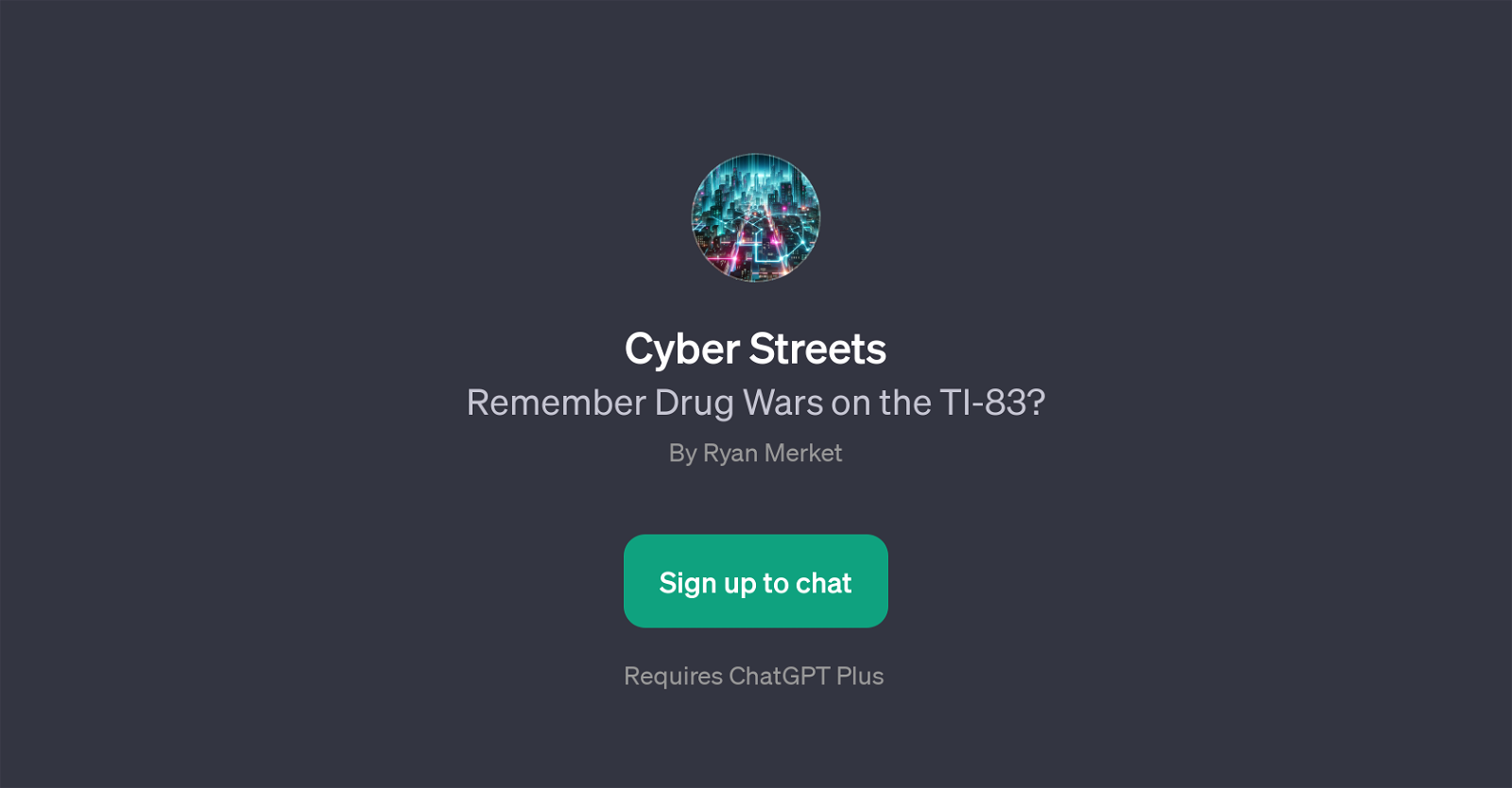 Cyber Streets website