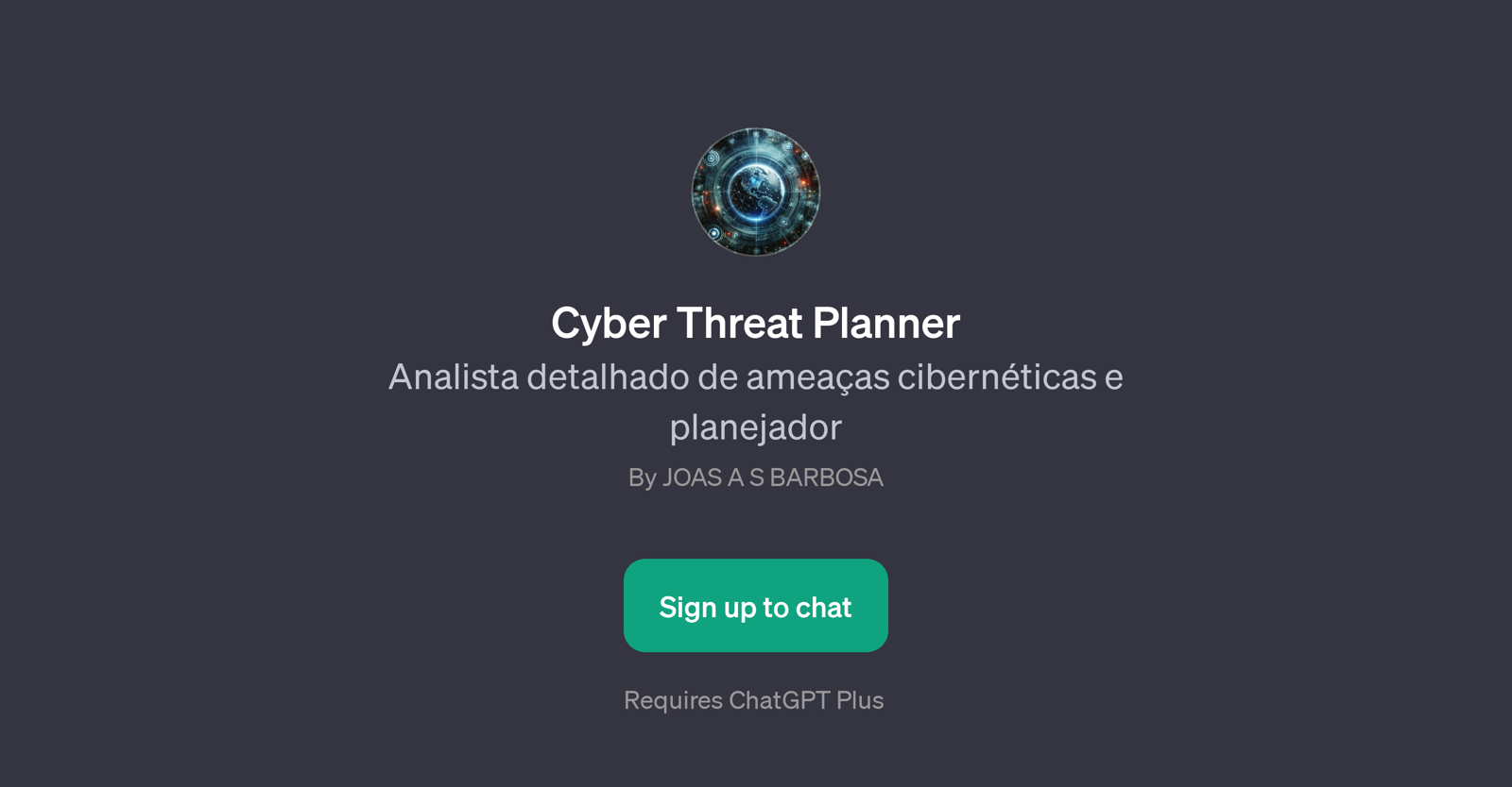 Cyber Threat Planner website