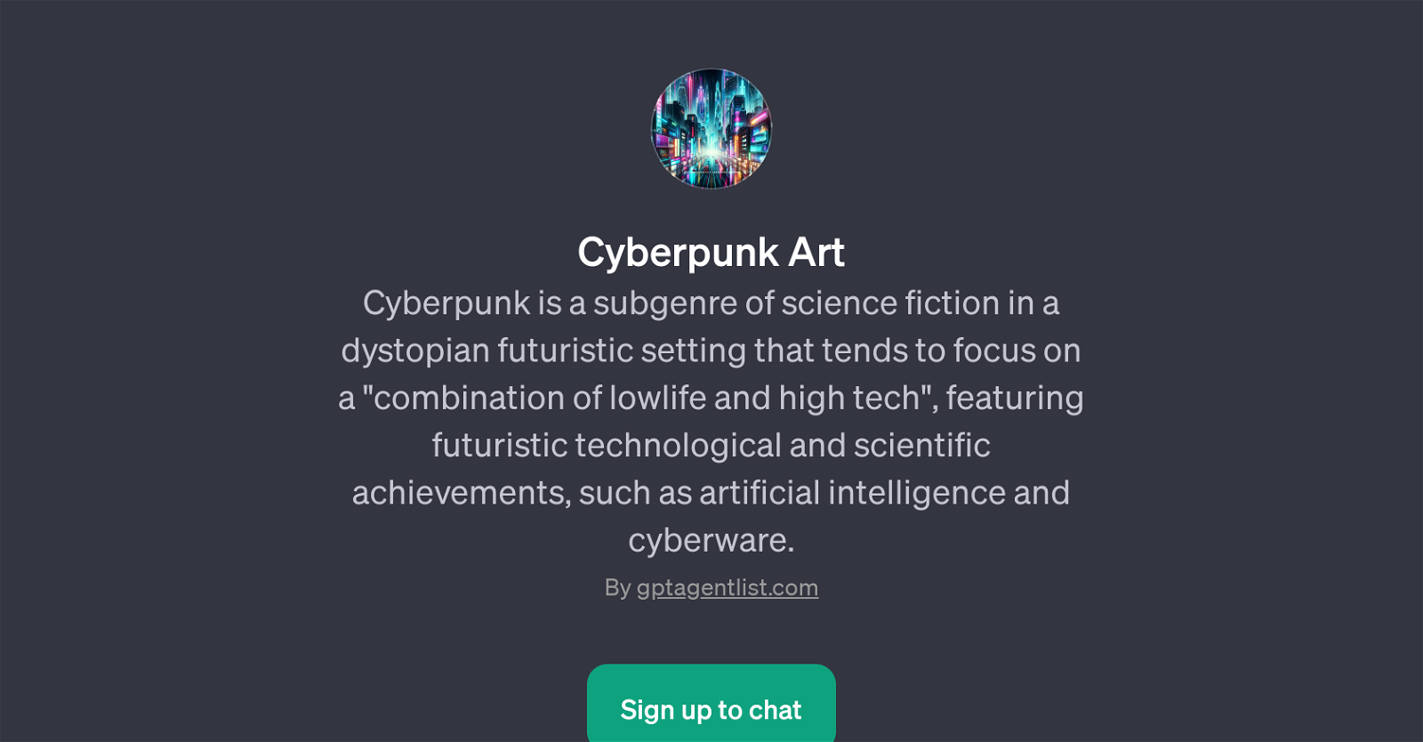 Cyberpunk Art website