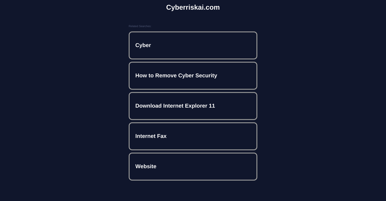 Cyberriskai website