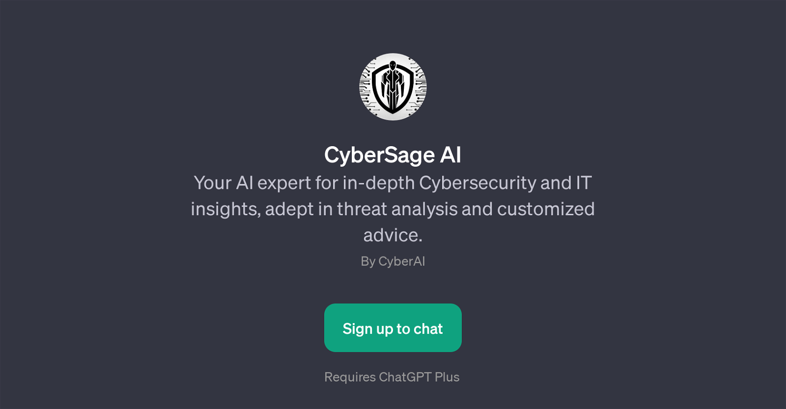 CyberSage AI website