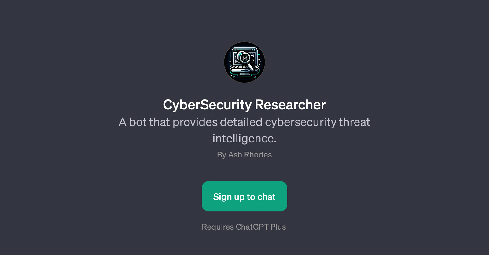 CyberSecurity Researcher website
