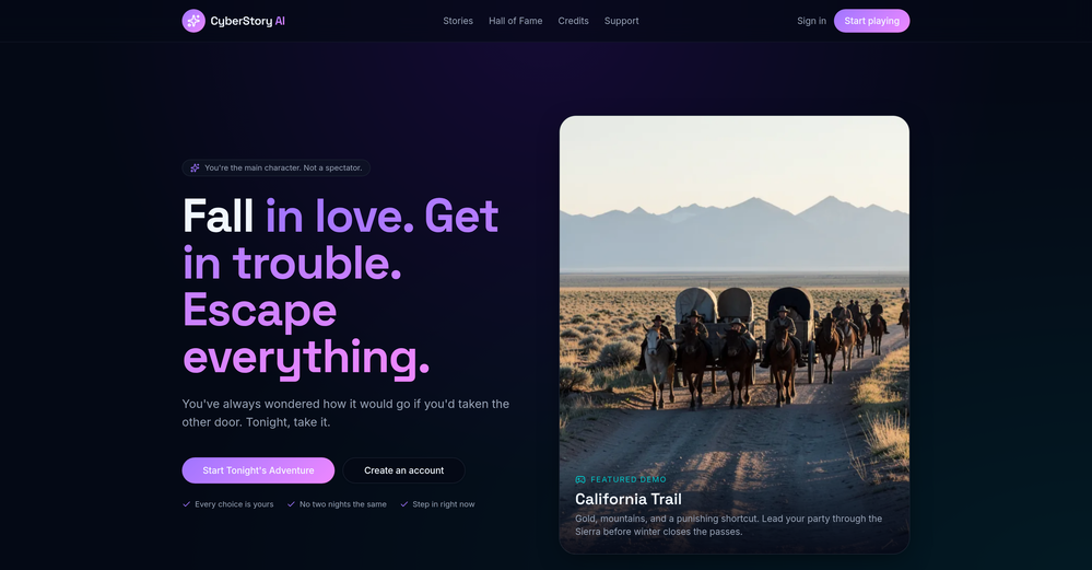 CyberStory website