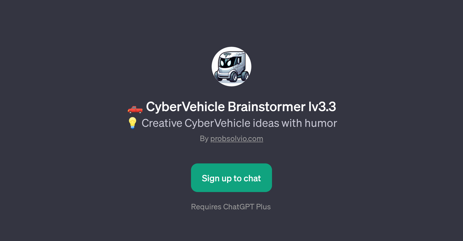 CyberVehicle Brainstormer lv3.3 website