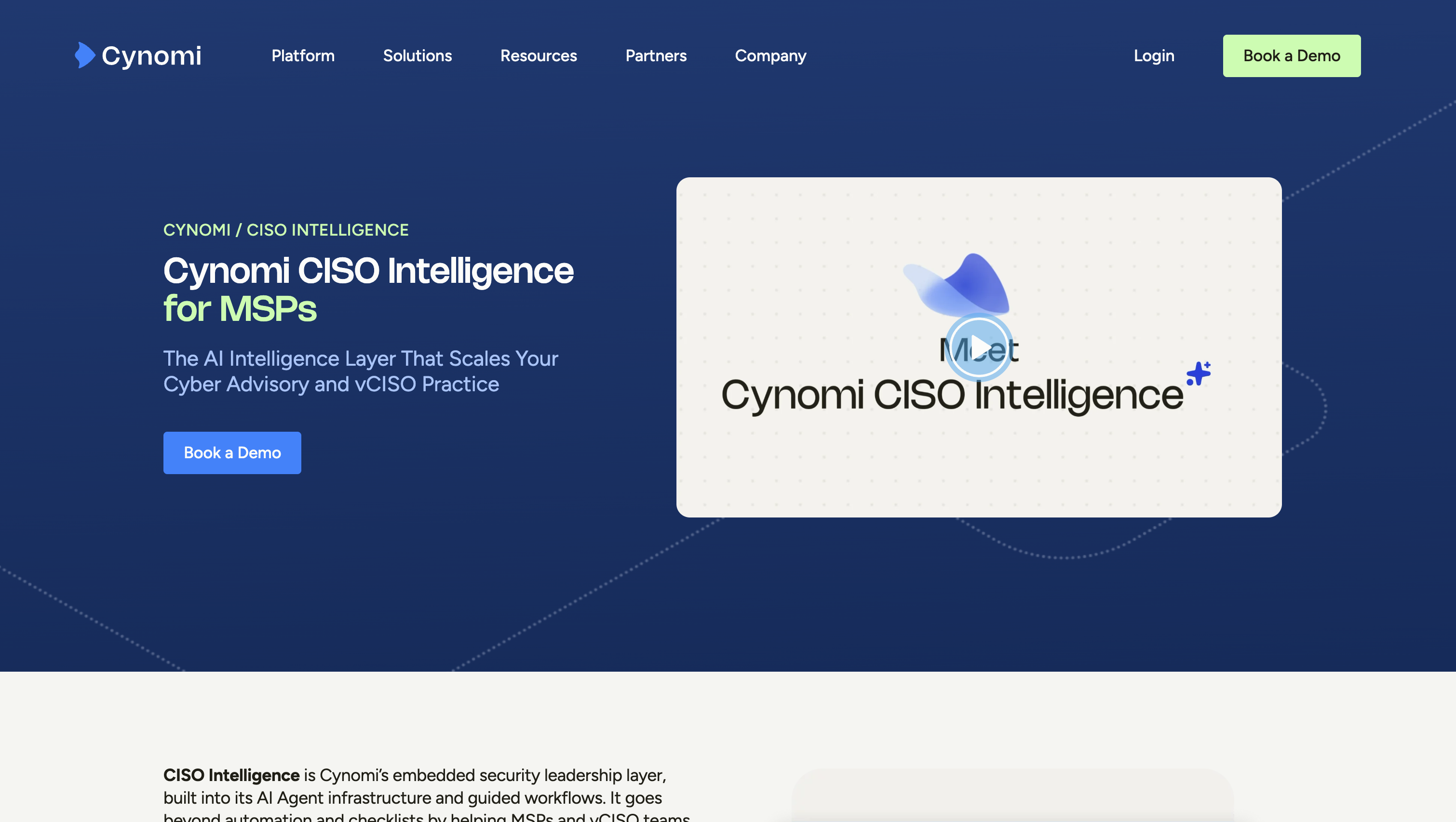 Cynomi CISO Intelligence screenshot 1 Cynomi CISO Intelligence screenshot 1