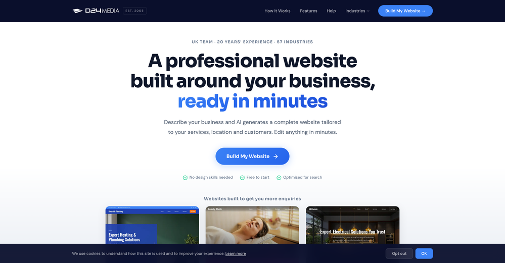 D24 MEDIA - AI Website Builder website