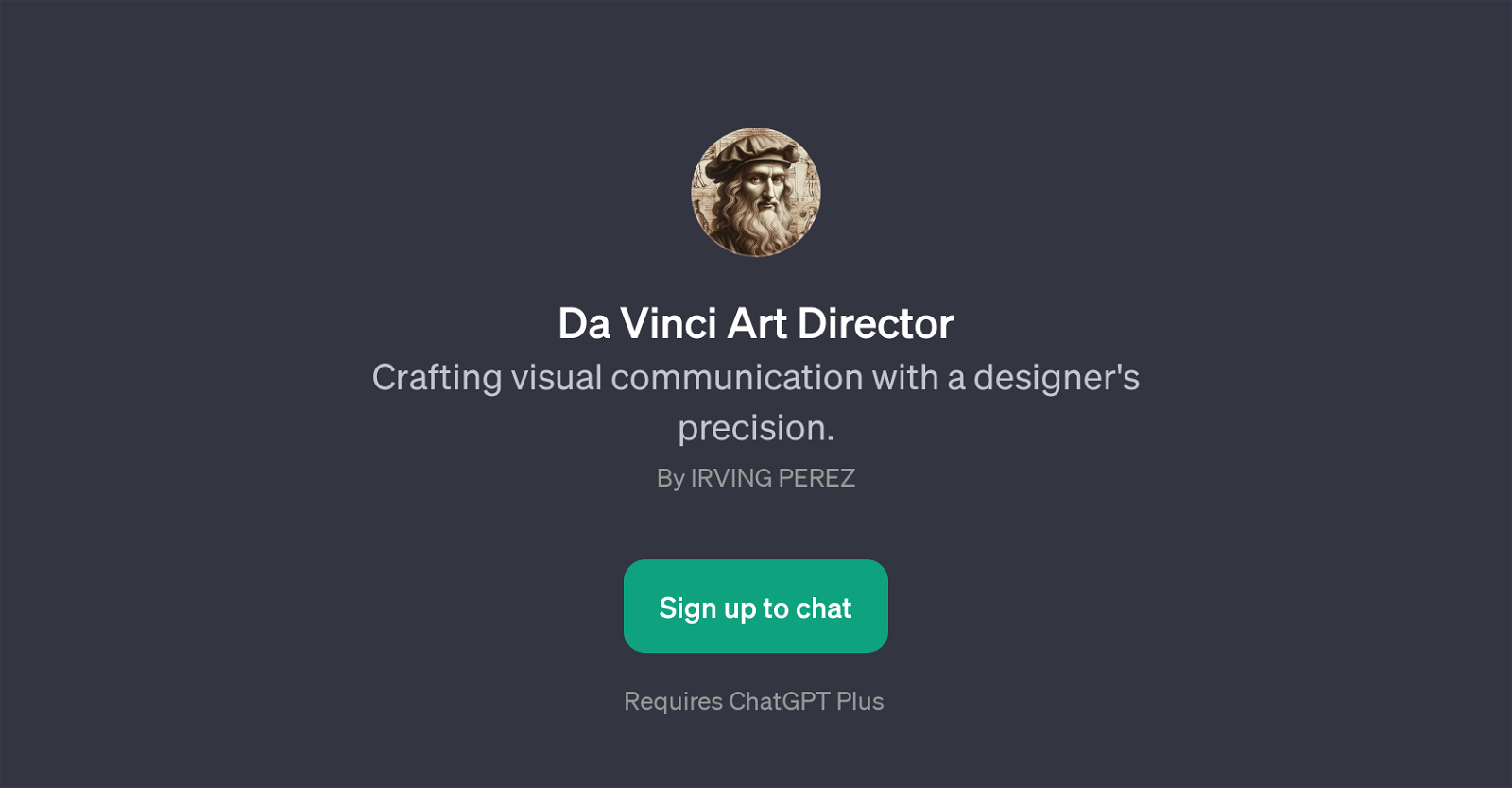 Da Vinci Art Director website