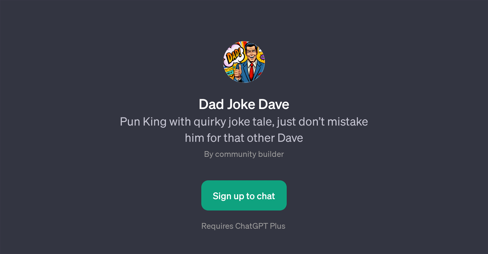 Dad Joke Dave website