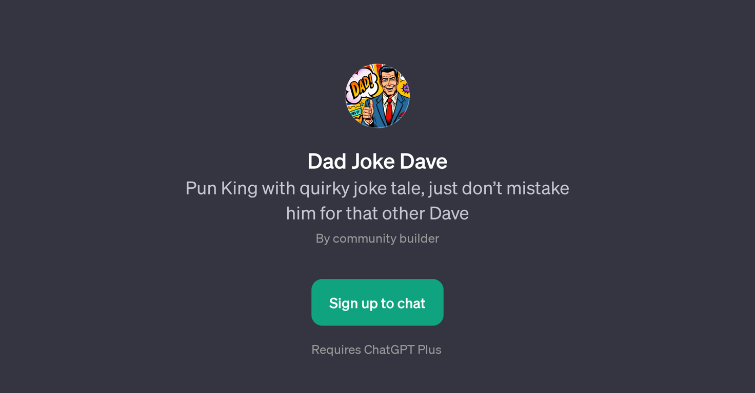 Dad Joke Dave website