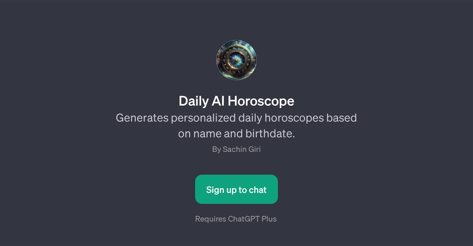 Daily AI Horoscope website