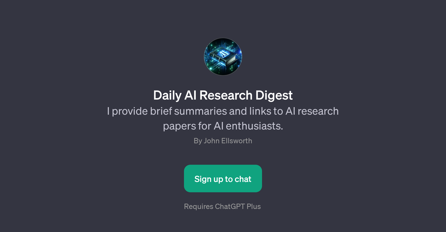Daily AI Research Digest website
