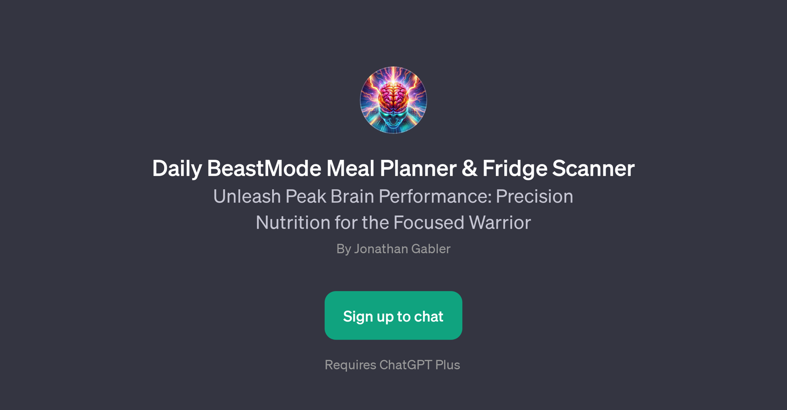 Daily BeastMode Meal Planner & Fridge Scanner website