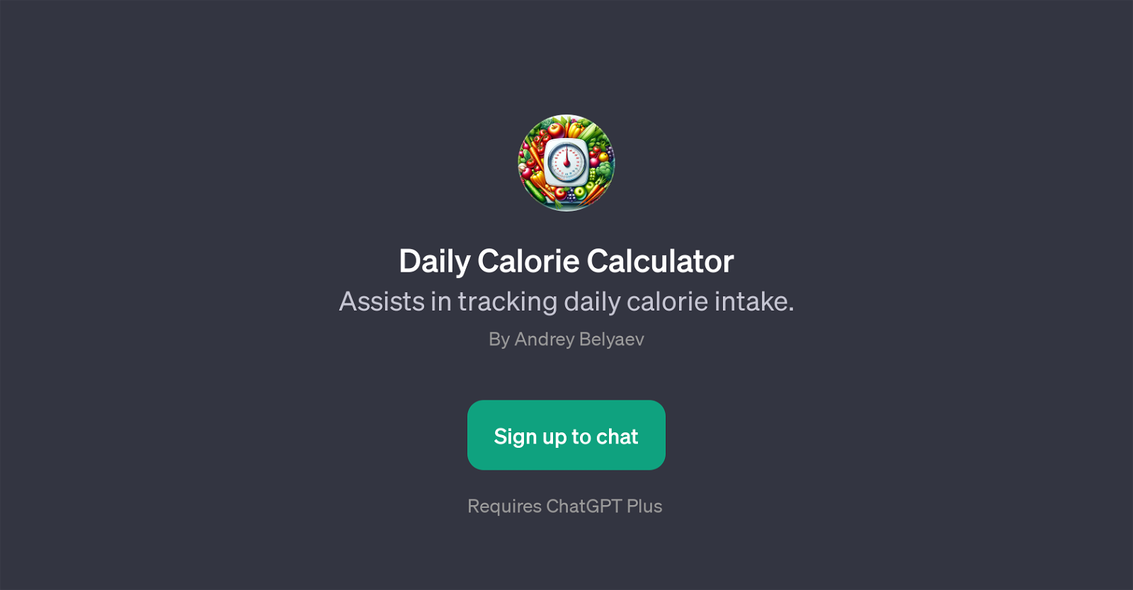 Daily Calorie Calculator website