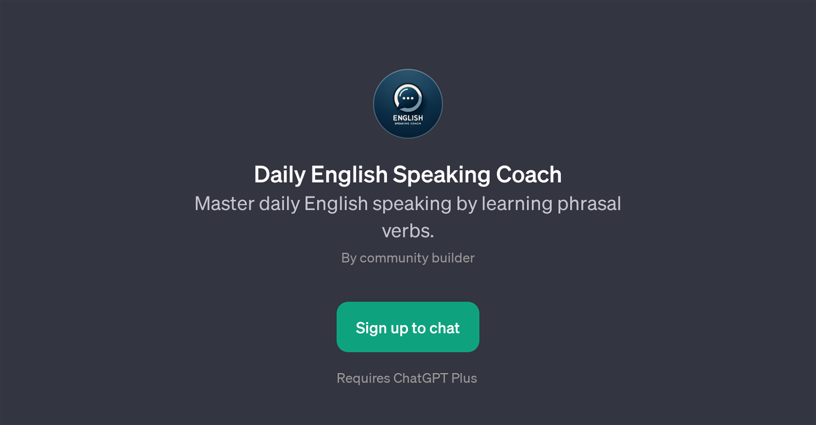 Daily English Speaking Coach website