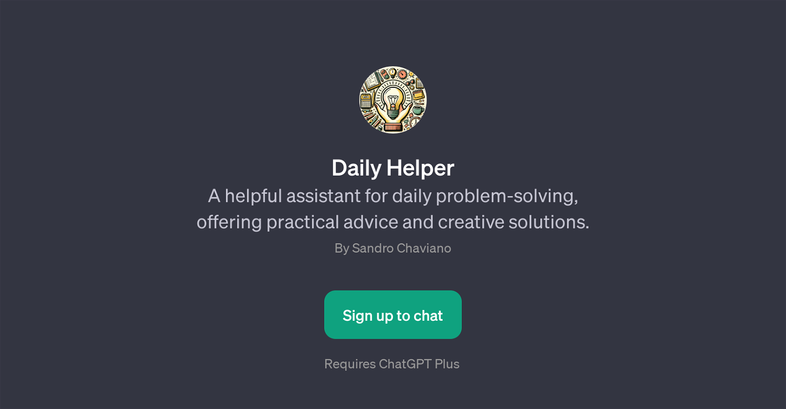 Daily Helper website