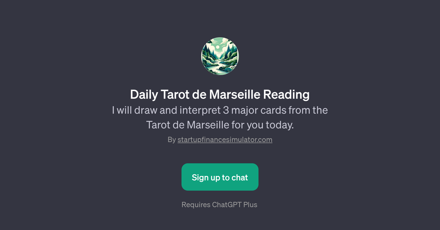 Daily Tarot de Marseille Reading website