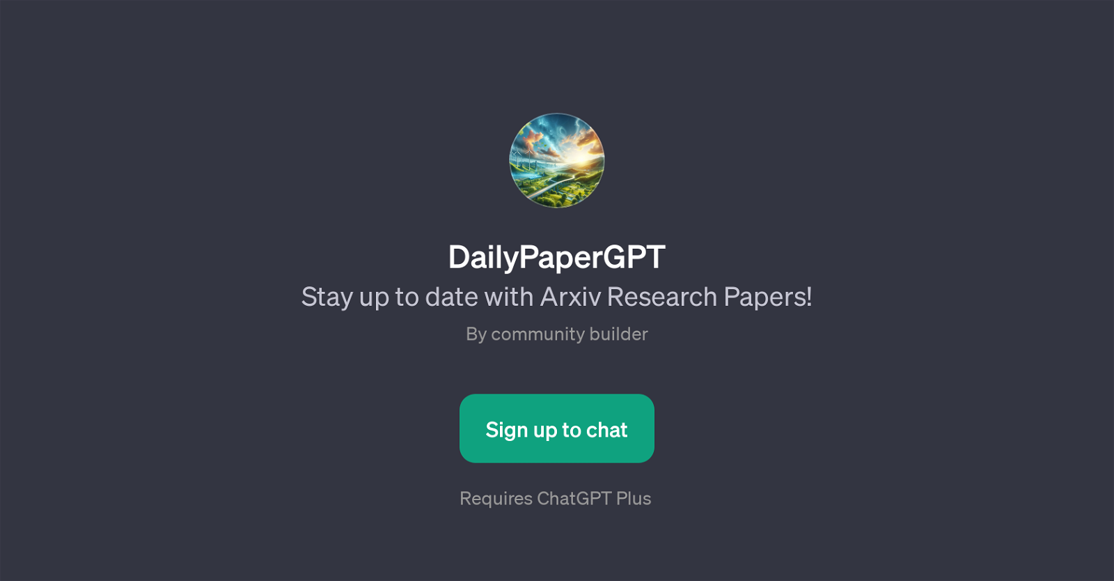 DailyPaperGPT website