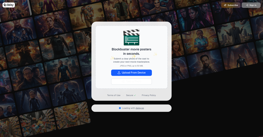 daisy | Posterfy website