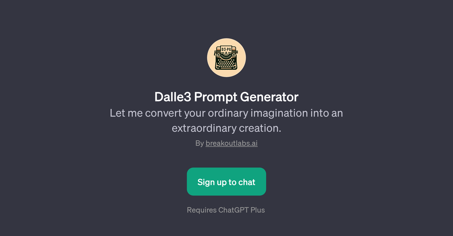 Dalle3 Prompt Generator website