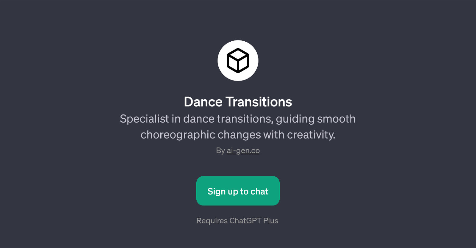 Dance Transitions website