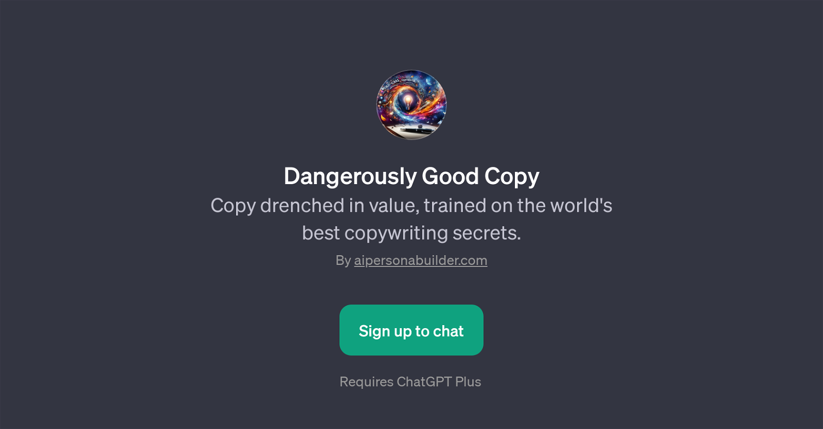 Dangerously Good Copy website