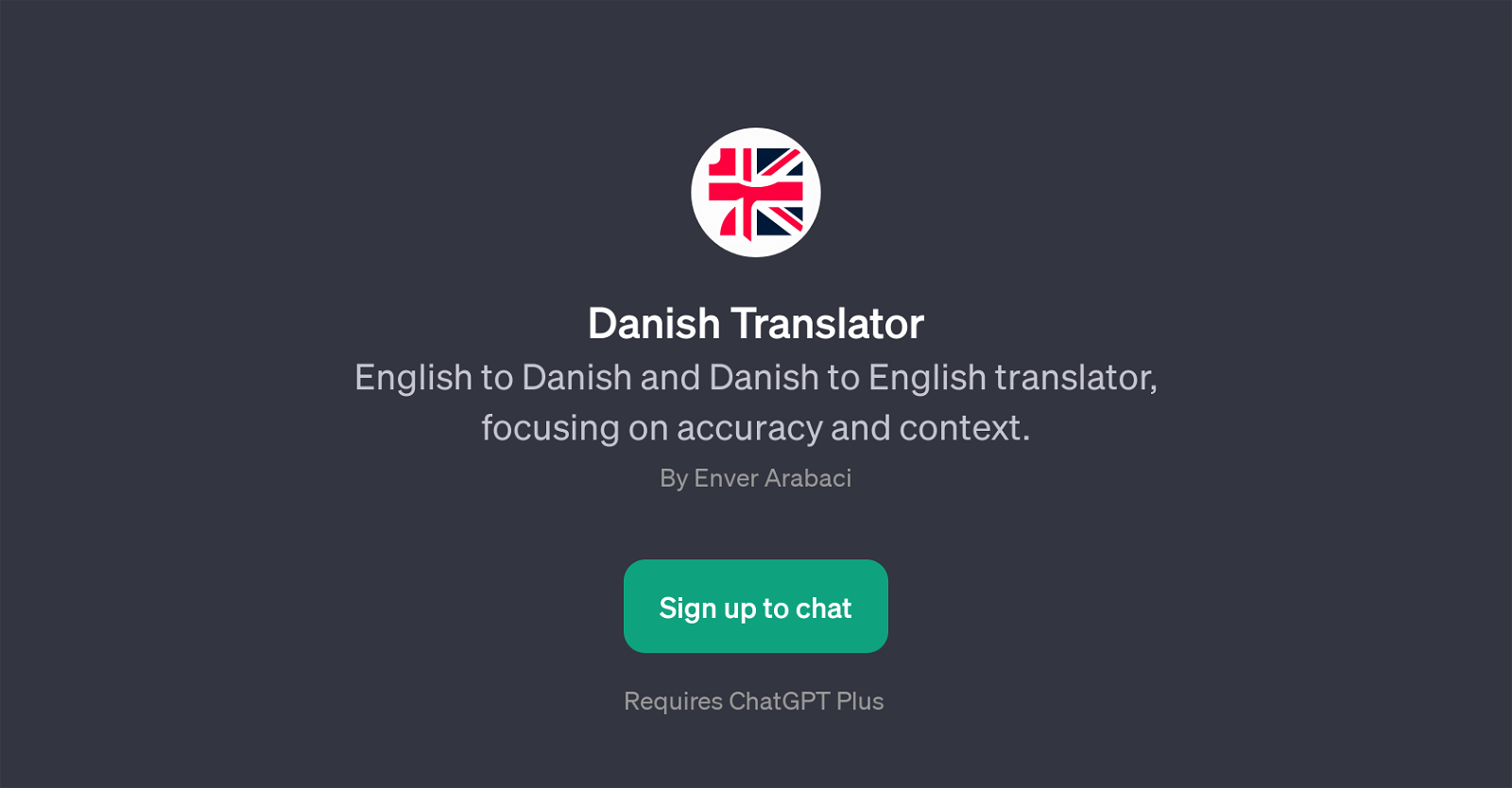 Danish Translator website