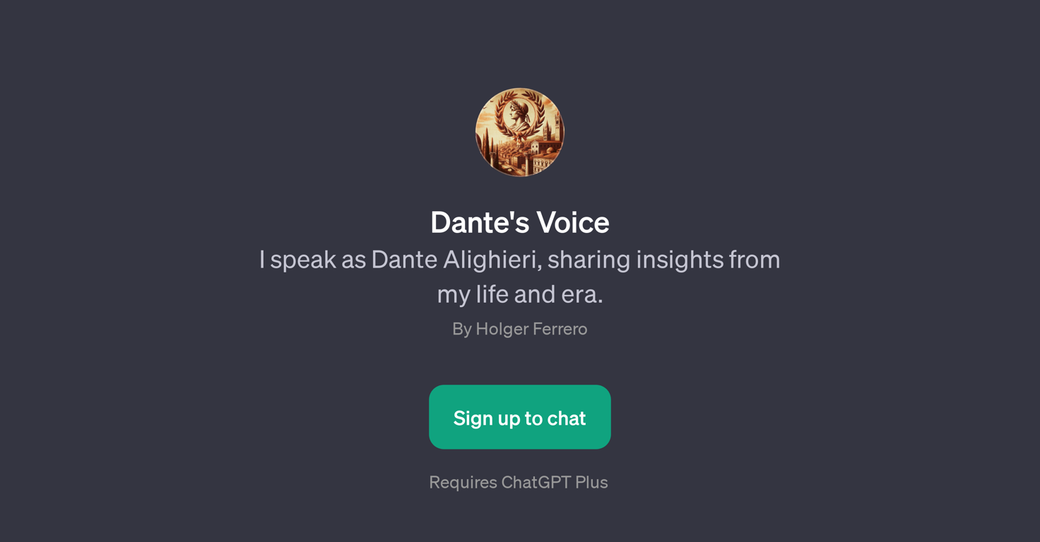 Dante's Voice website