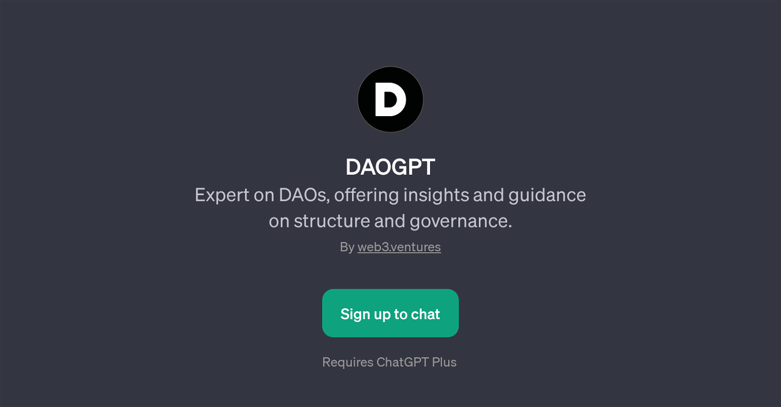 DAOGPT website
