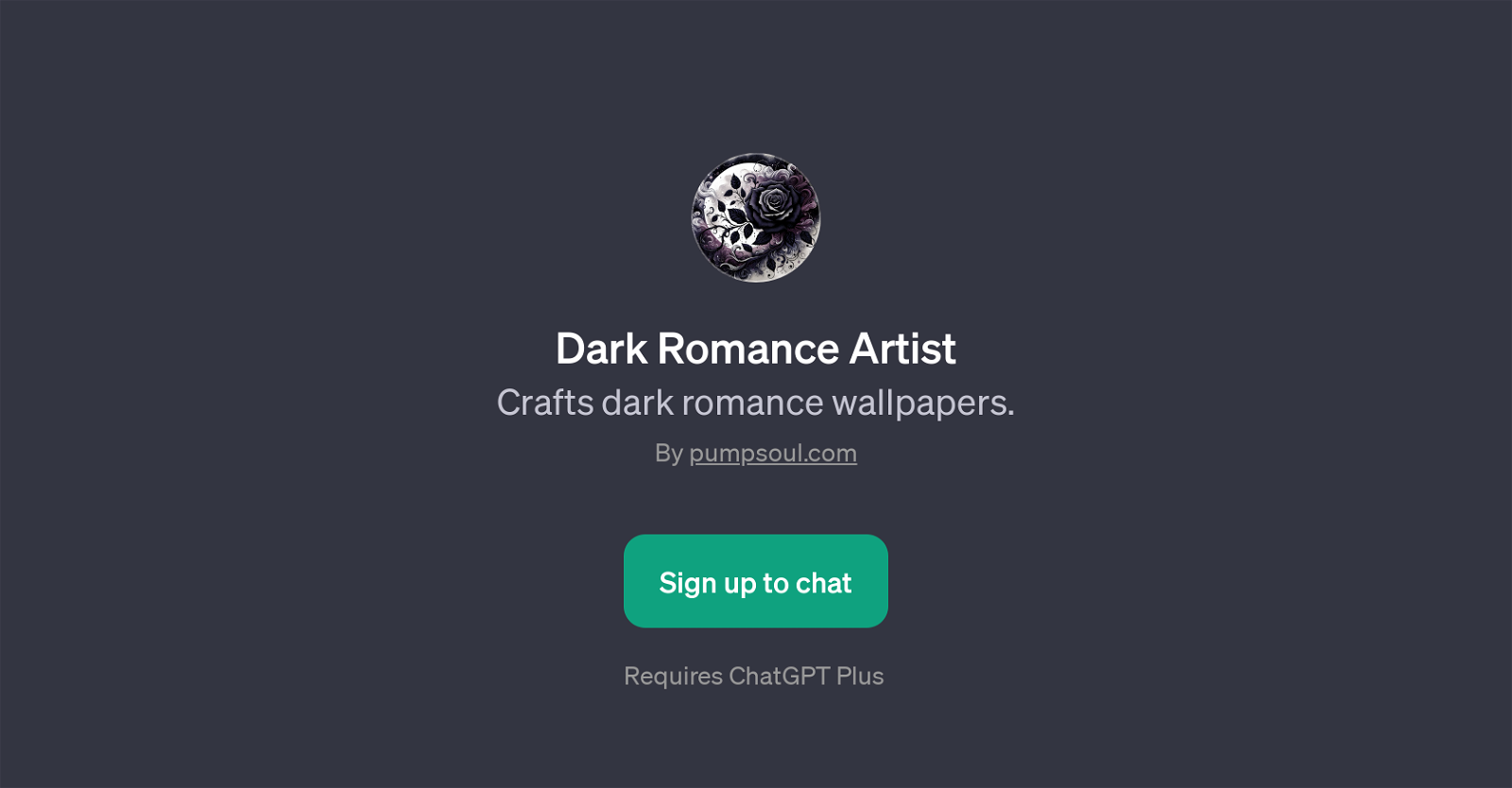Dark Romance Artist website