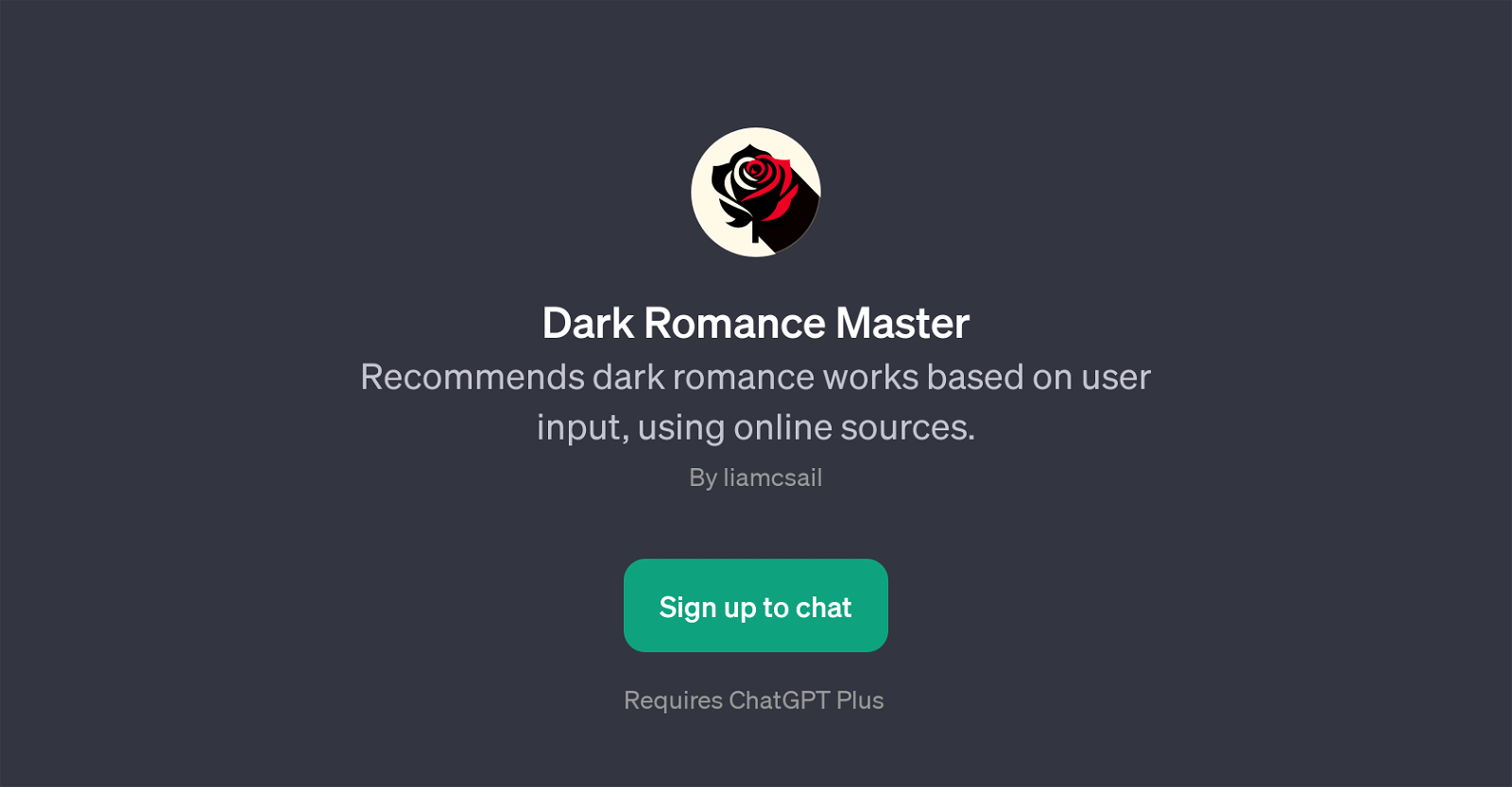 Dark Romance Master website
