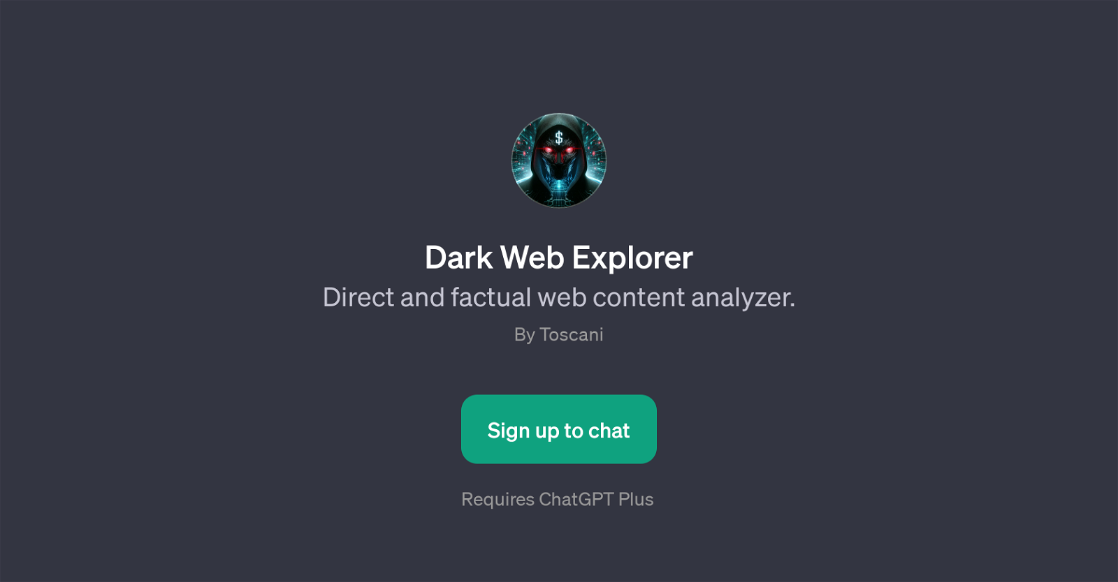 Dark Web Explorer website