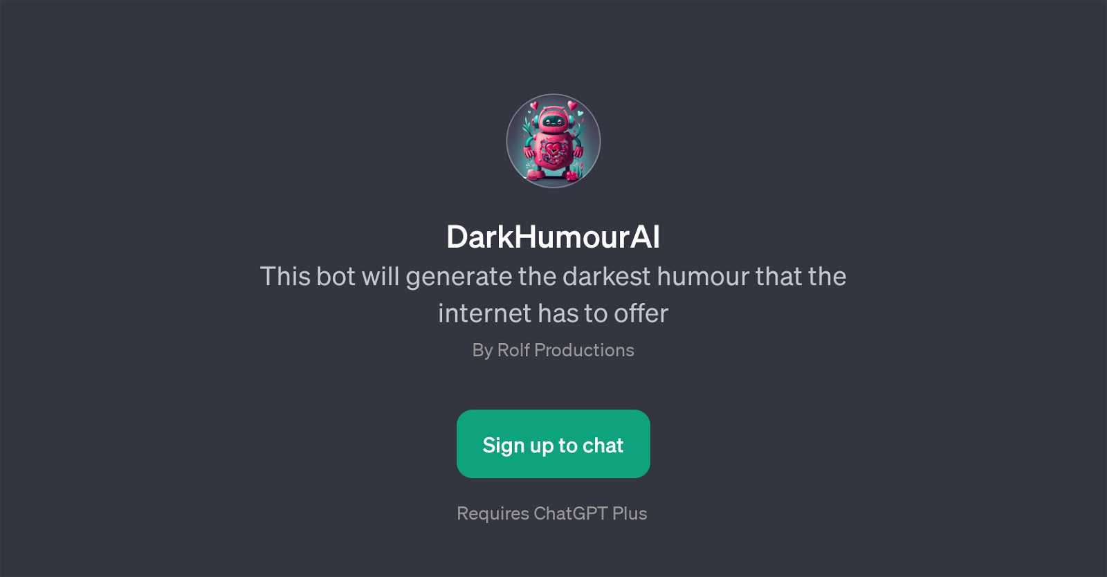 DarkHumourAI website