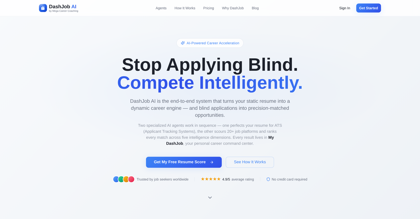 DashJob AI website