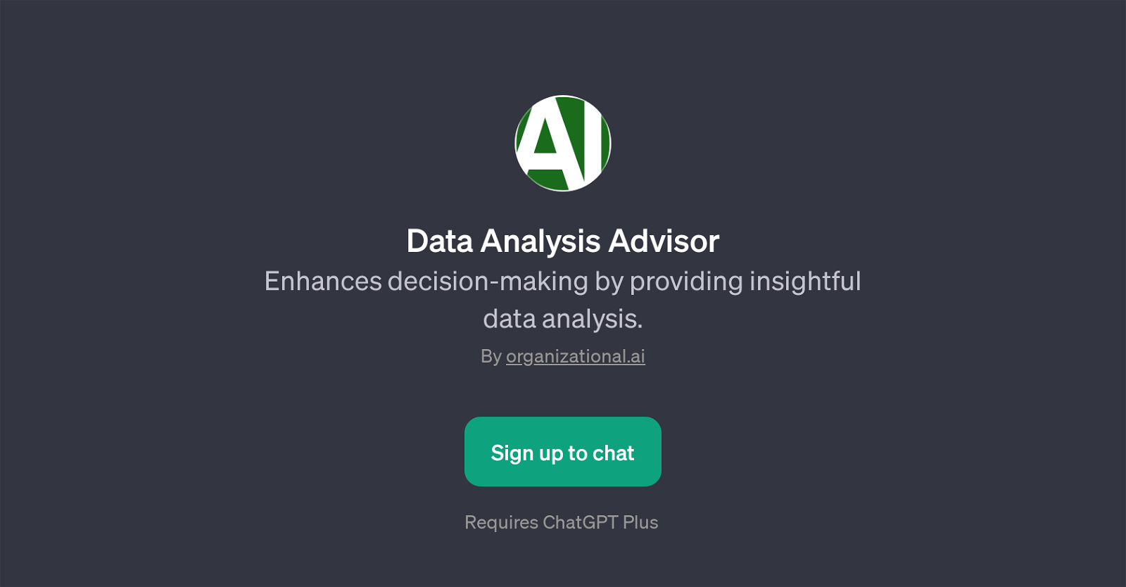 Data Analysis Advisor website