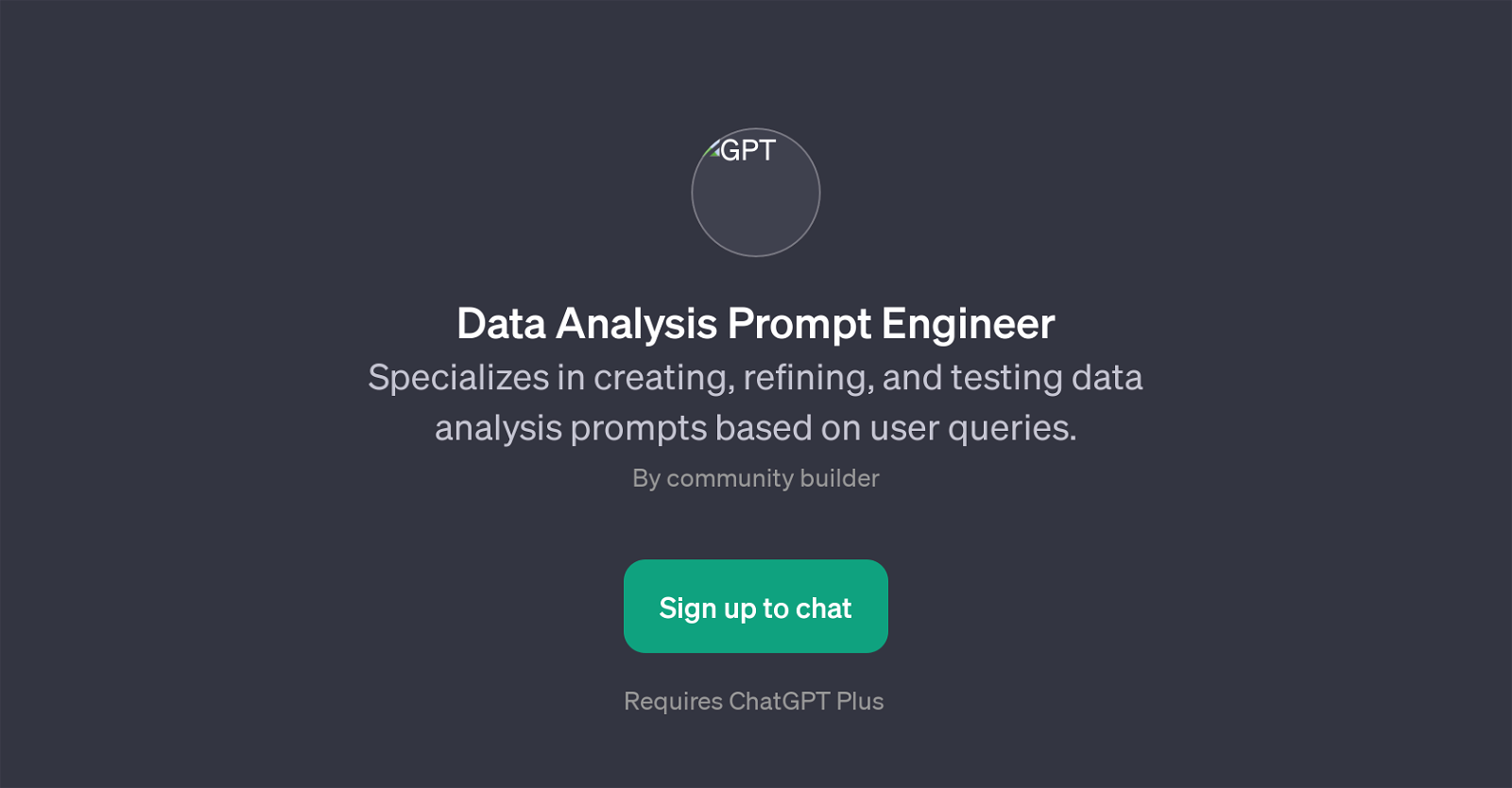 Data Analysis Prompt Engineer website