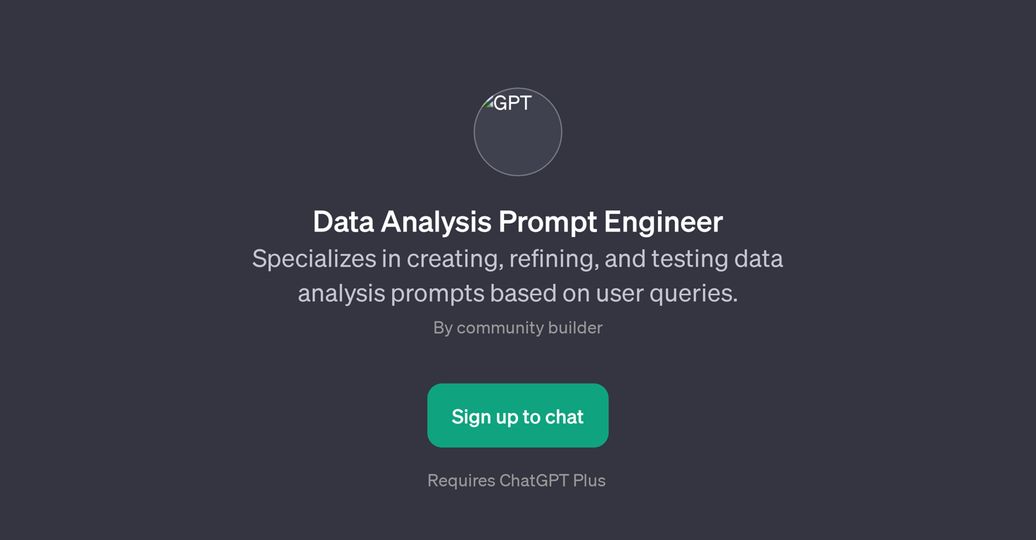 Data Analysis Prompt Engineer website