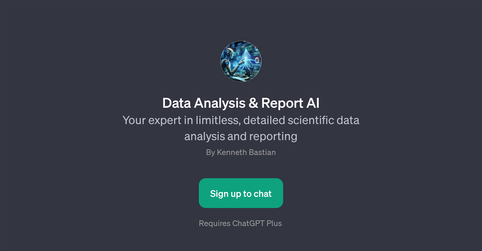 Data Analysis & Report AI website