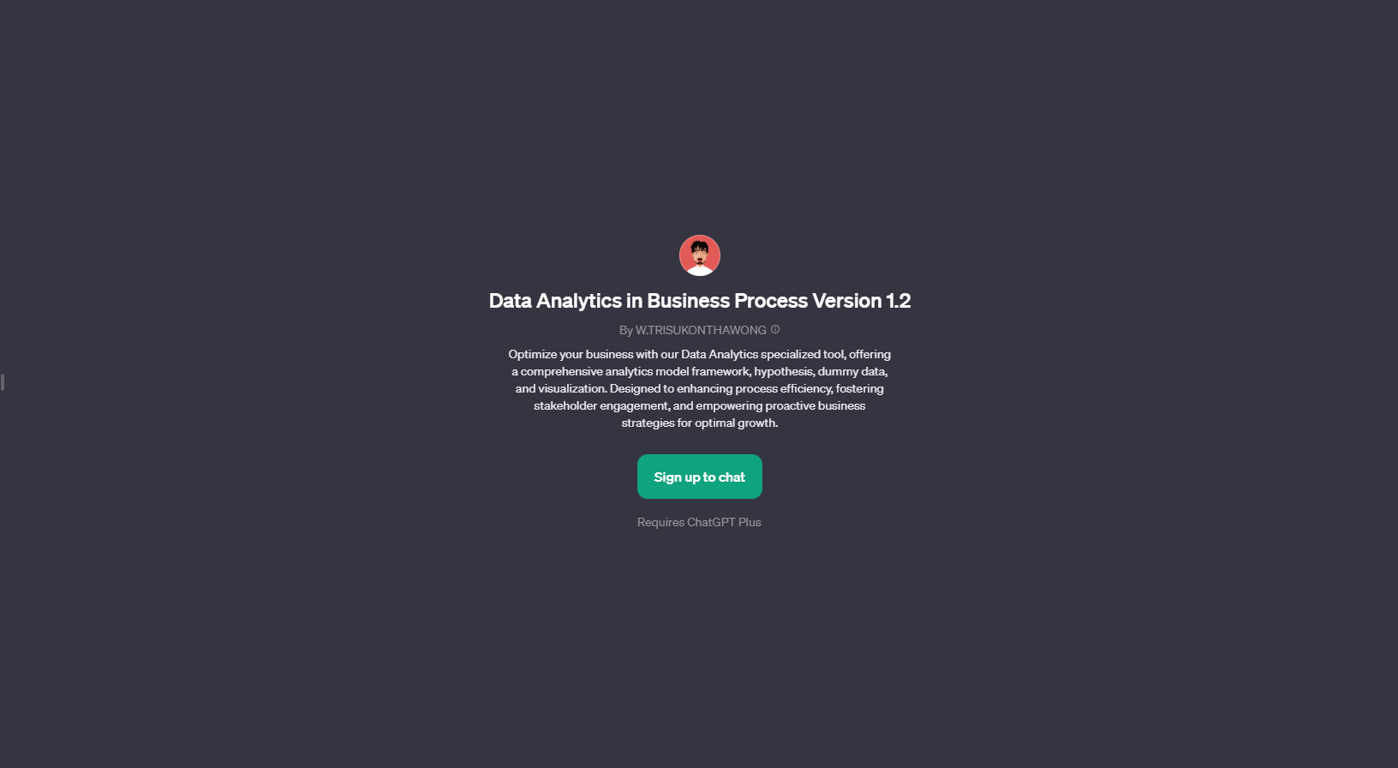 Data Analytics in Business Process Version 1.2 website