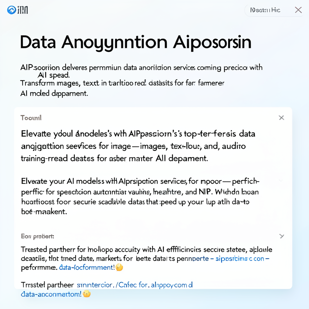 Data Annotation Aipersonic website