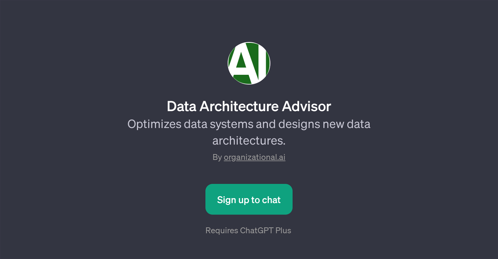 Data Architecture Advisor website