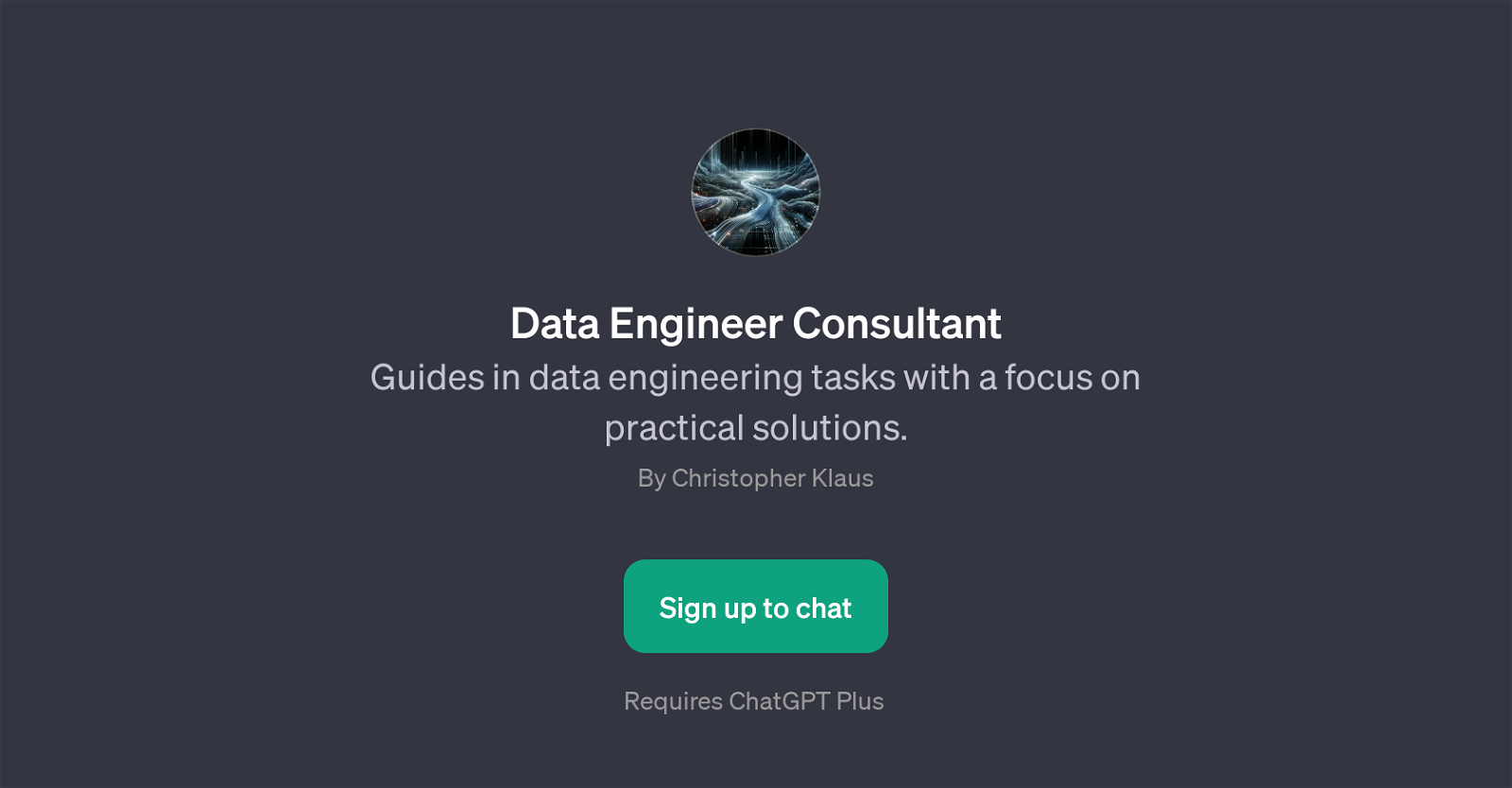 Data Engineer Consultant website