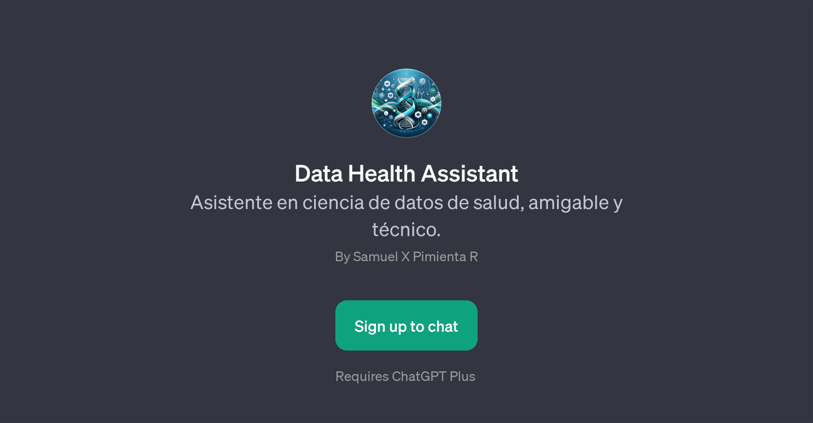 Data Health Assistant website