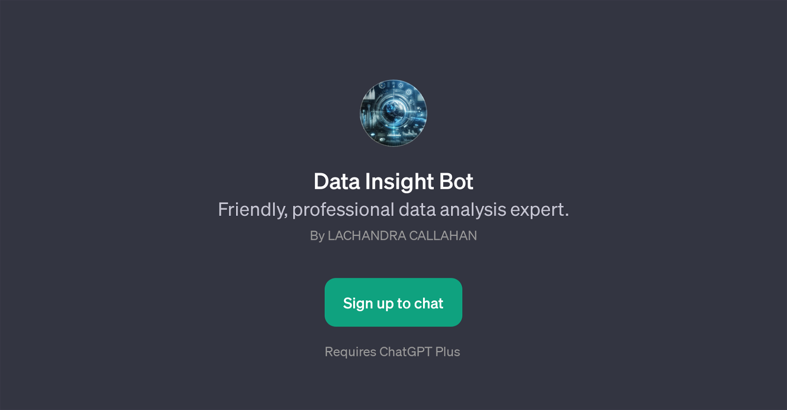 Data Insight Bot website