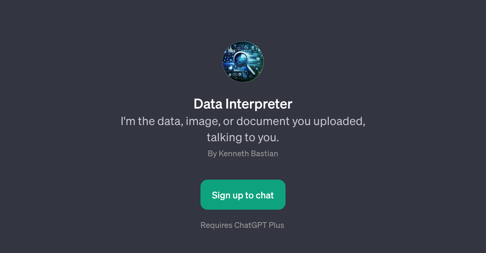 Data Interpreter website