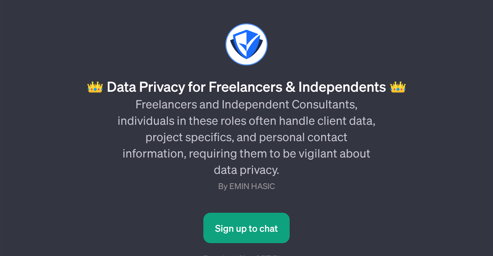 Data Privacy for Freelancers & Independents website