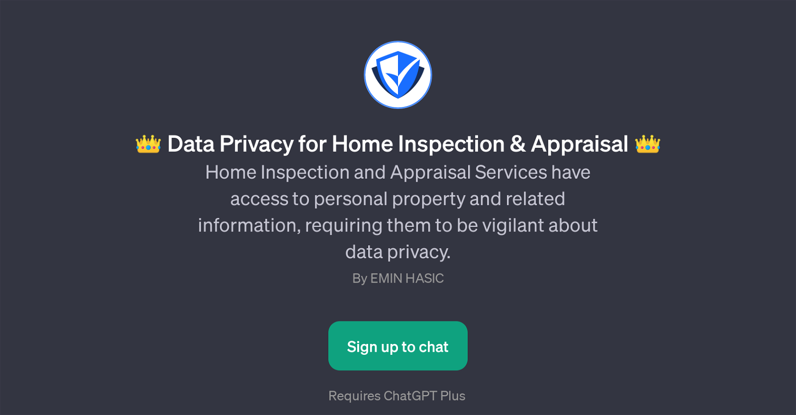 Data Privacy for Home Inspection & Appraisal website