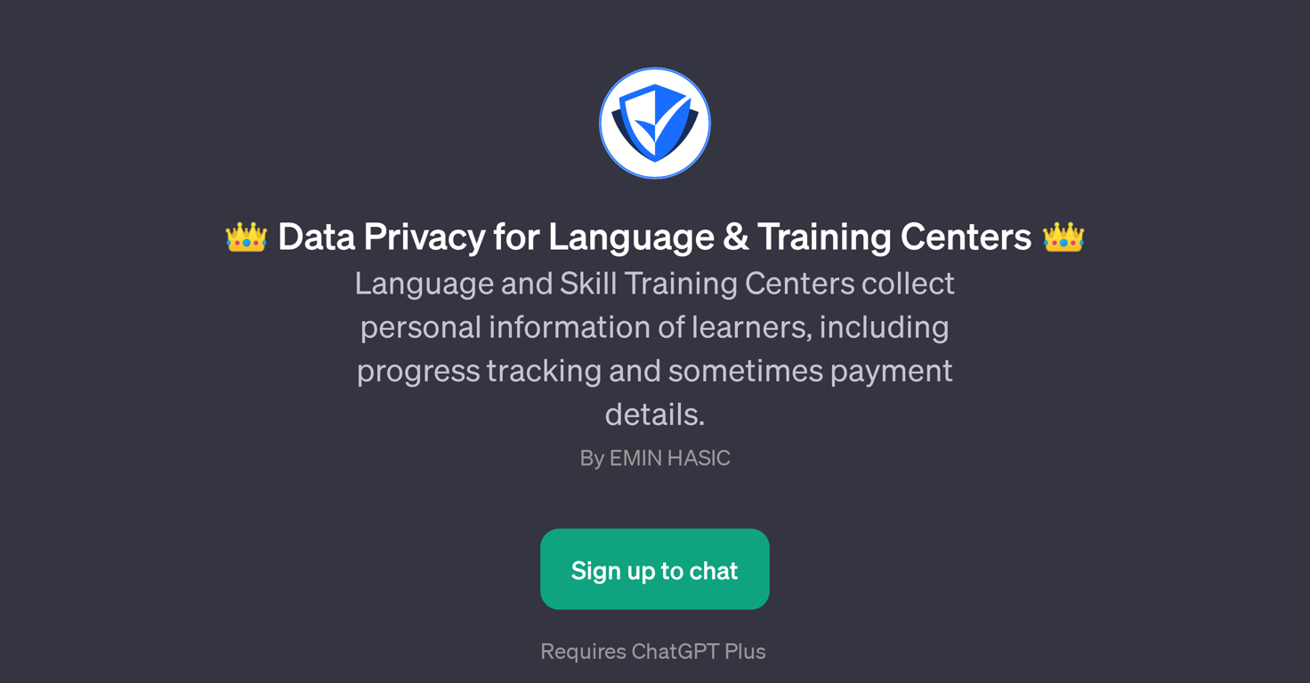 Data Privacy for Language & Training Centers website